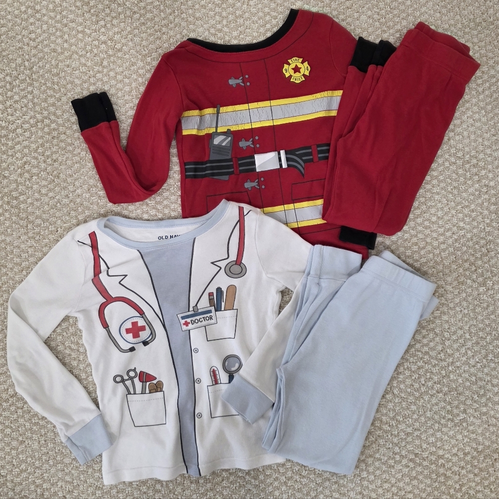 Pajama Bundle - Doctor & Fireman Pj Sets - Both Included